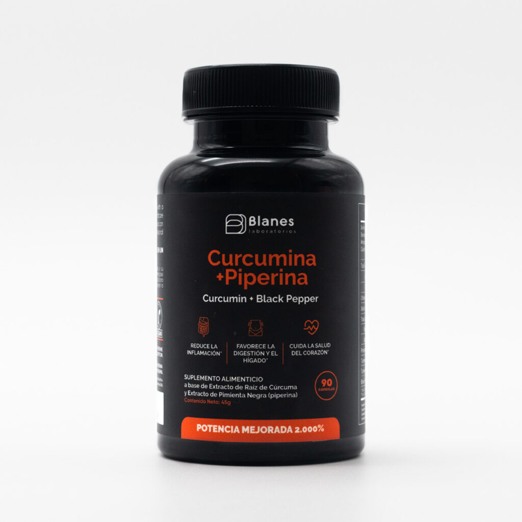 Curcumina + Piperina 90 cápsulas
